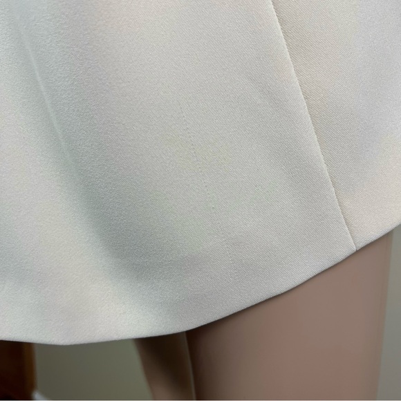 VINCE REVOLVE BEIGE CREPE DOUBLE-BREASTED BLAZER - Picture 12 of 13